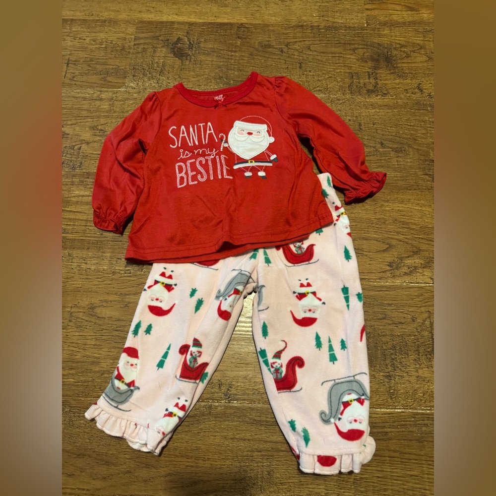 Christmas pajamas 18 months NEW